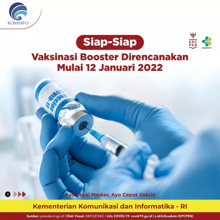 Siap-Siap Vaksinasi Booster Direncanakan Mulai 12 Januari 2022